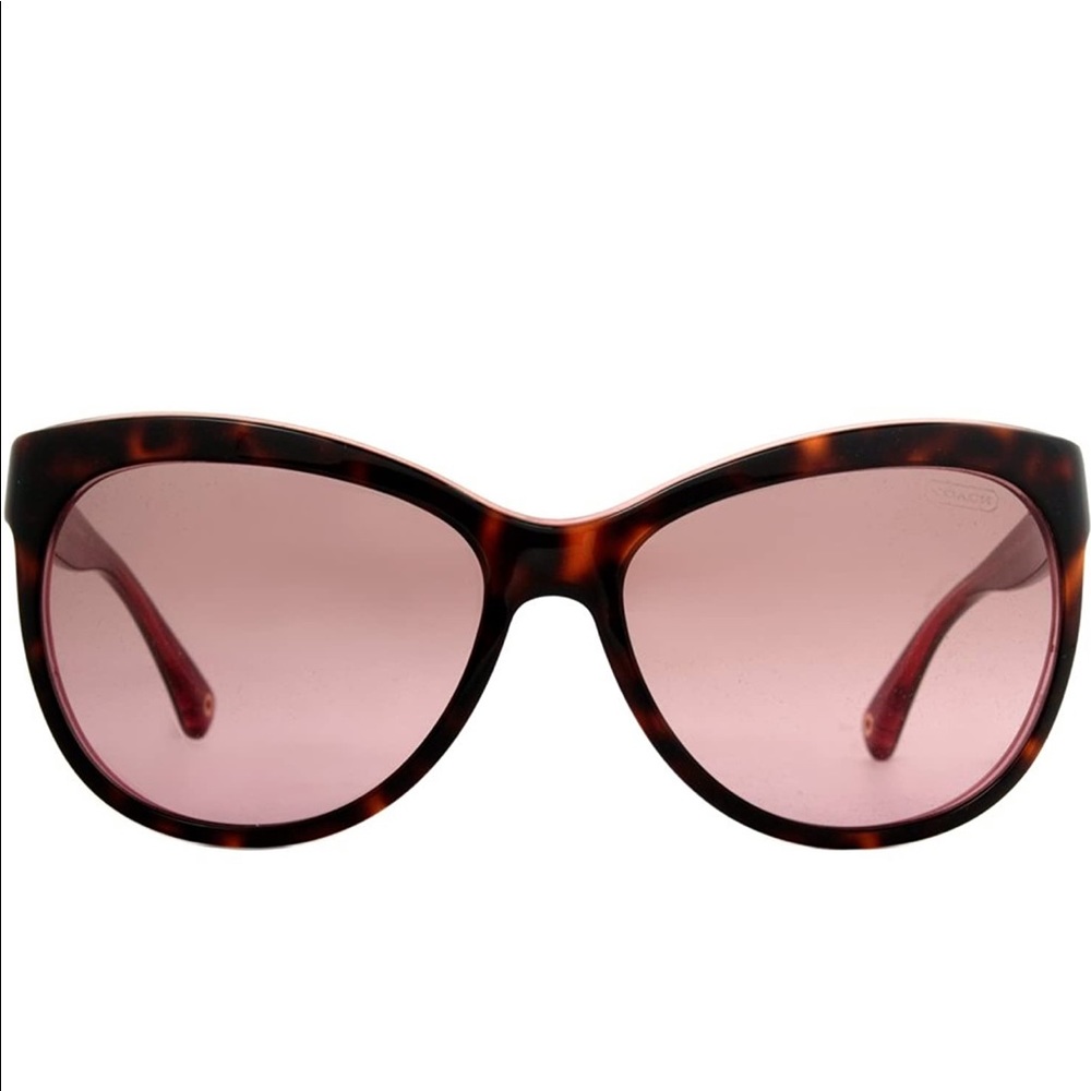 Coach Samantha Pink tortoise sunglasses HC8055 - Picture 10 of 10